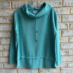 J. Jill Striped Cowl Neck Long Sleeve Sweaters Women's Size S